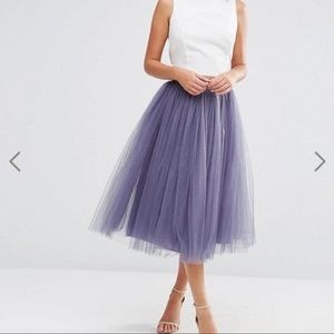 Tulle Midi Prom Skirt